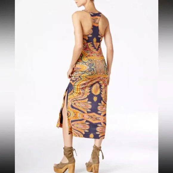 FREE PEOPLE Sin City Midi Dress - Sz. S - Picture 3 of 8